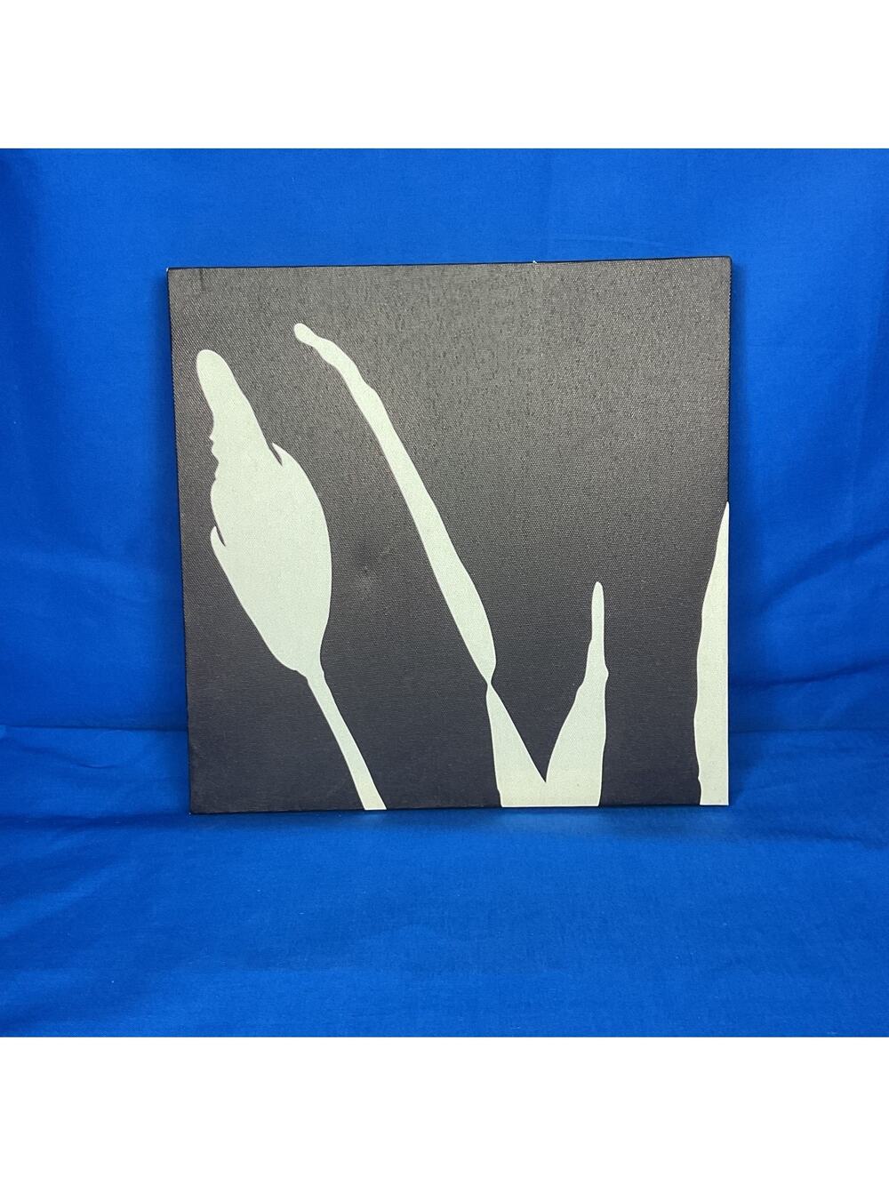 Minimalist Black & White Botanical Stretched Canvas Wall Art